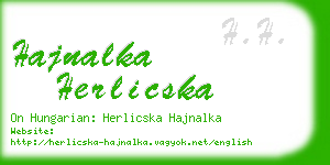 hajnalka herlicska business card